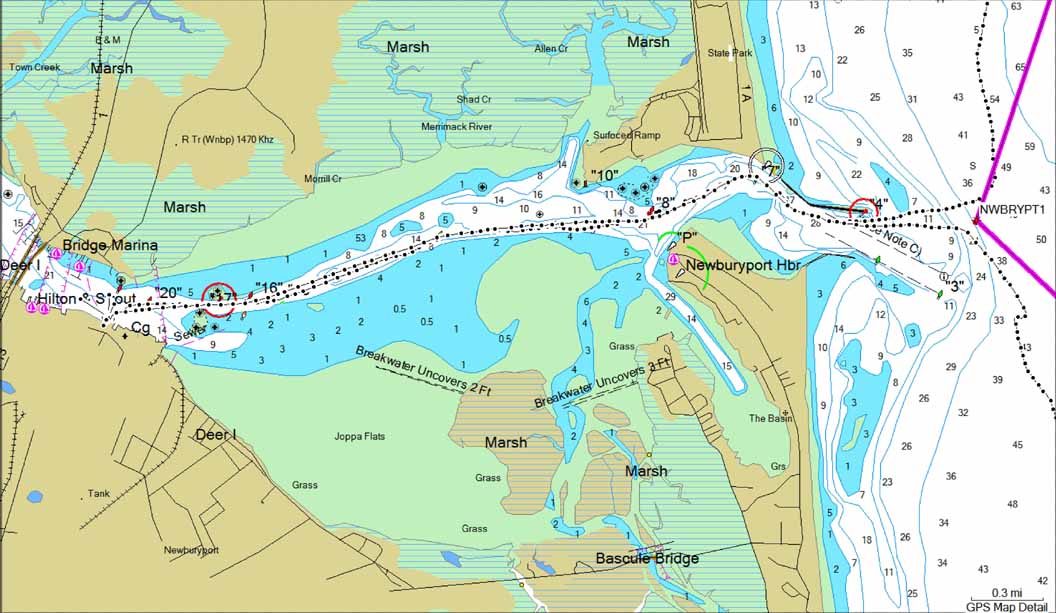 Saco River Depth Charts